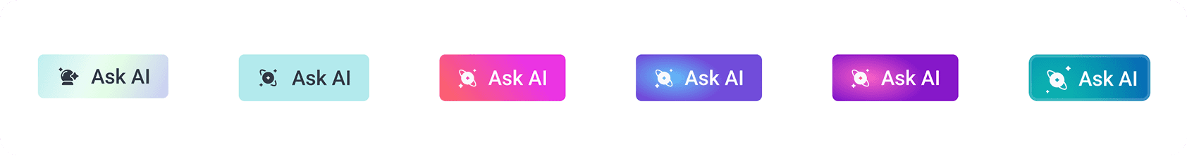 AI button visual exploration states