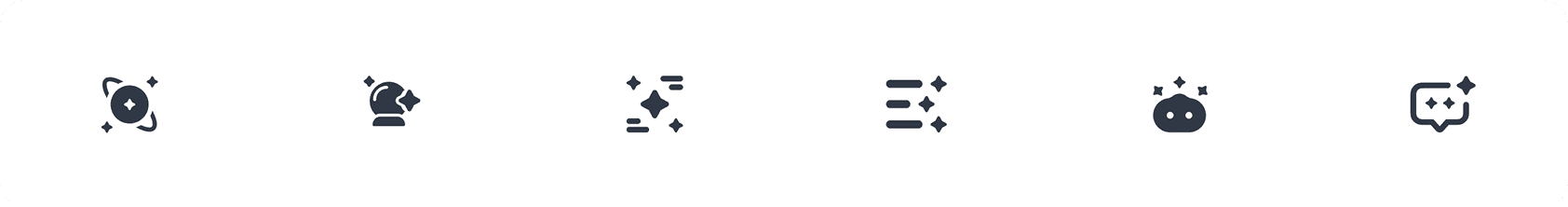 AI iconography visual exploration states